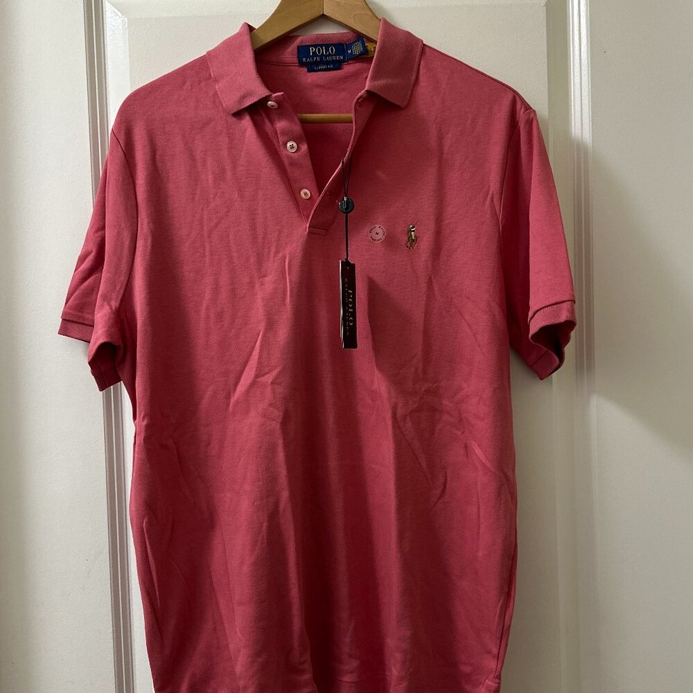Polo Ralph Lauren Classic Fit Short Sleeve Polo Shirt Men's M Red NWT